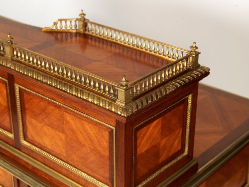 IMPORTANT ANTIQUE FRENCH KINGWOOD DESK BY JEAN WERNER - ADDITIONAL PHOTO 4