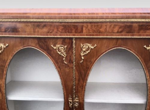 ANTIQUE WALNUT TWO DOOR PIER CABINET - ADDITIONAL PHOTO 3