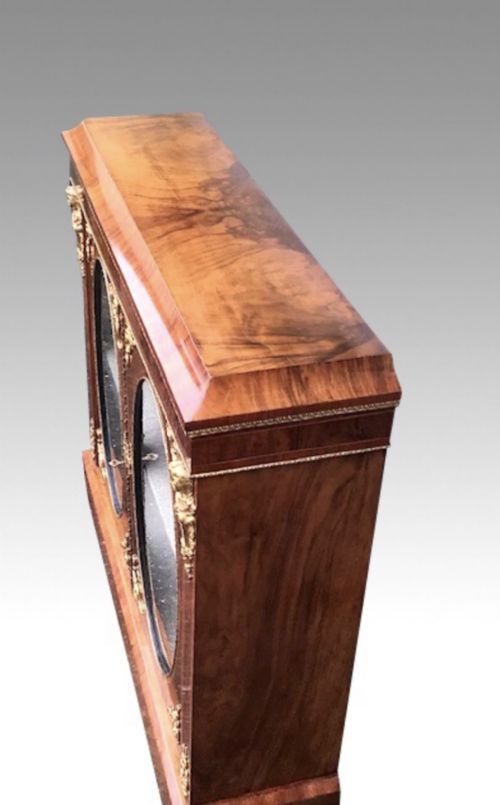 ANTIQUE WALNUT TWO DOOR PIER CABINET - ADDITIONAL PHOTO 4