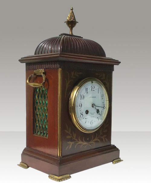 Antique Mahogany Bracket Mantel Clock