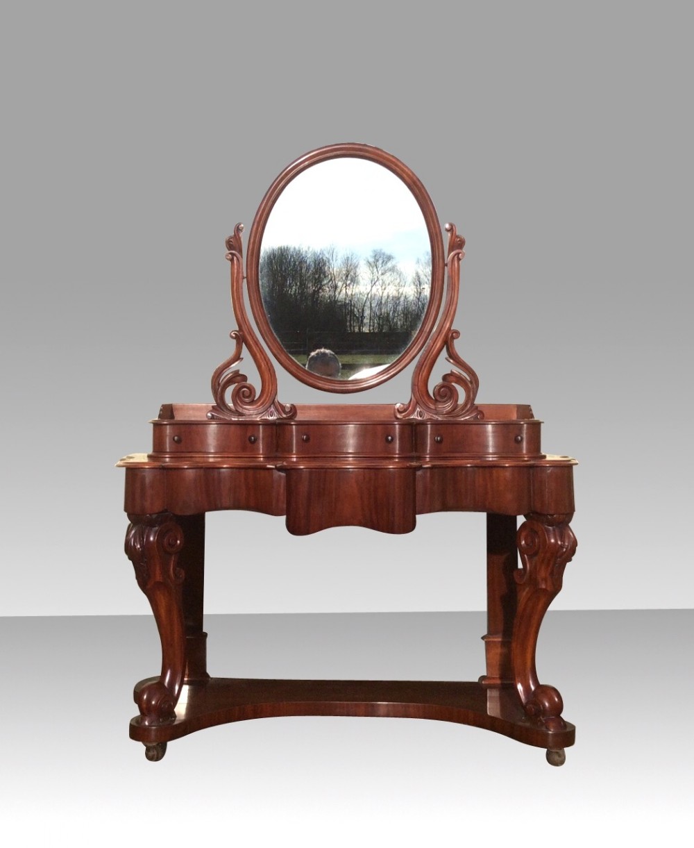A Stunning Antique Victorian Mahogany Duchess Dressing Table.