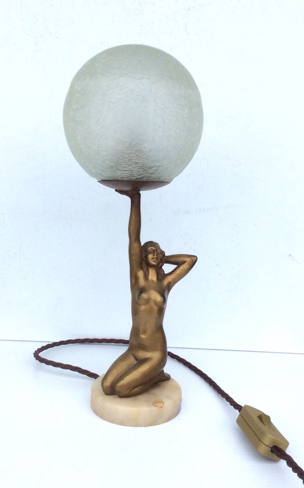 Lovely Antique Art Deco Lady Lamp,