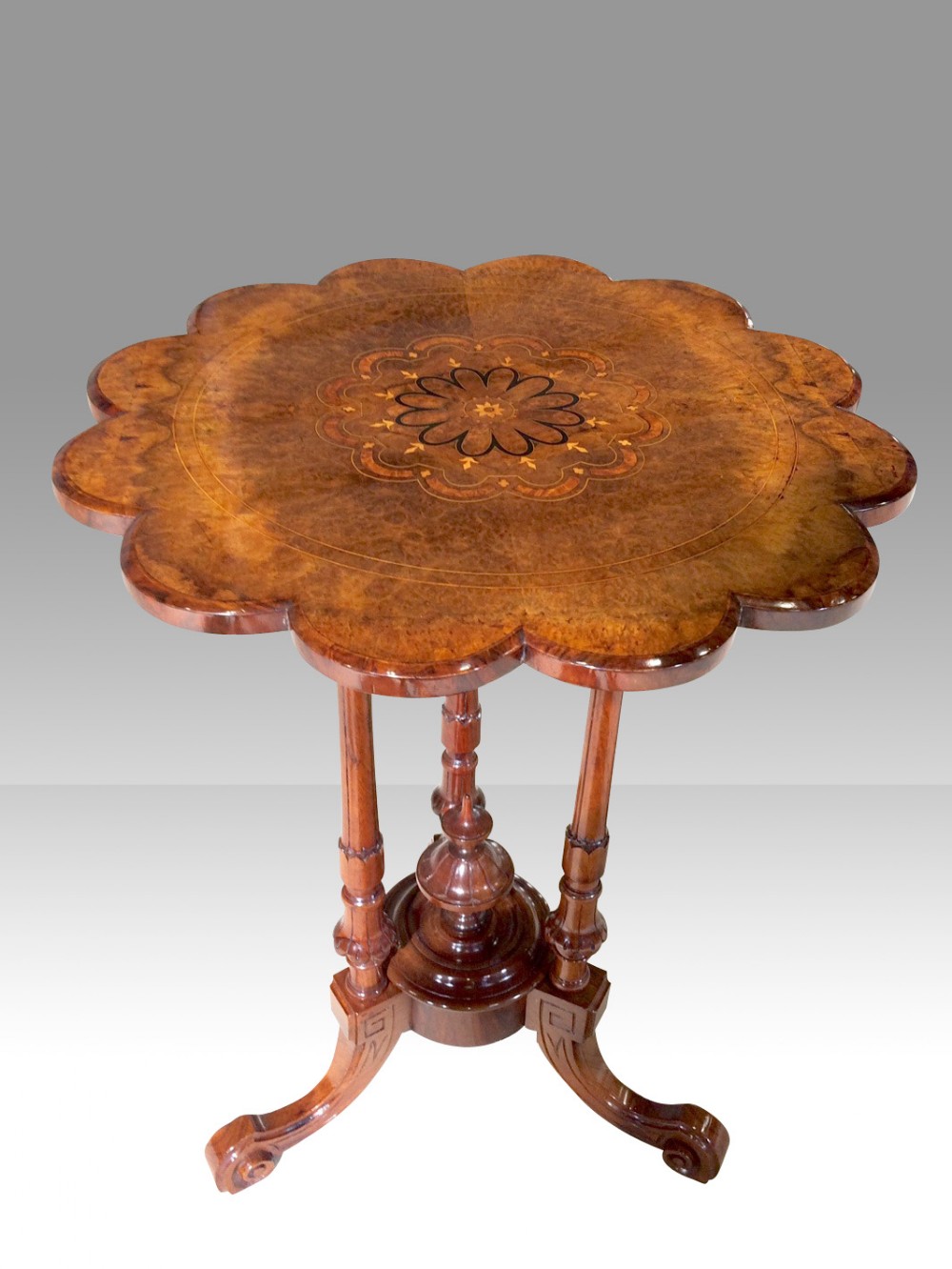 Burr Walnut Antique Wine,Occasional,Lamp Table