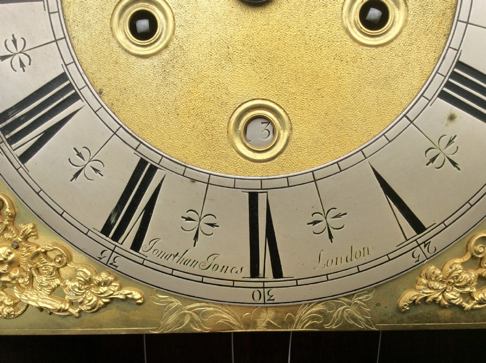 Very Rare  William and Mary Month-Going Longcase Clock by Jonathan Jones London View II