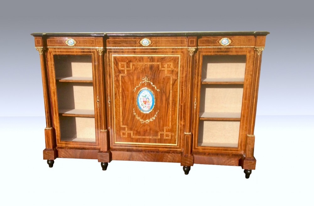 Magnificent Antique Walnut Credenza,Sideboard