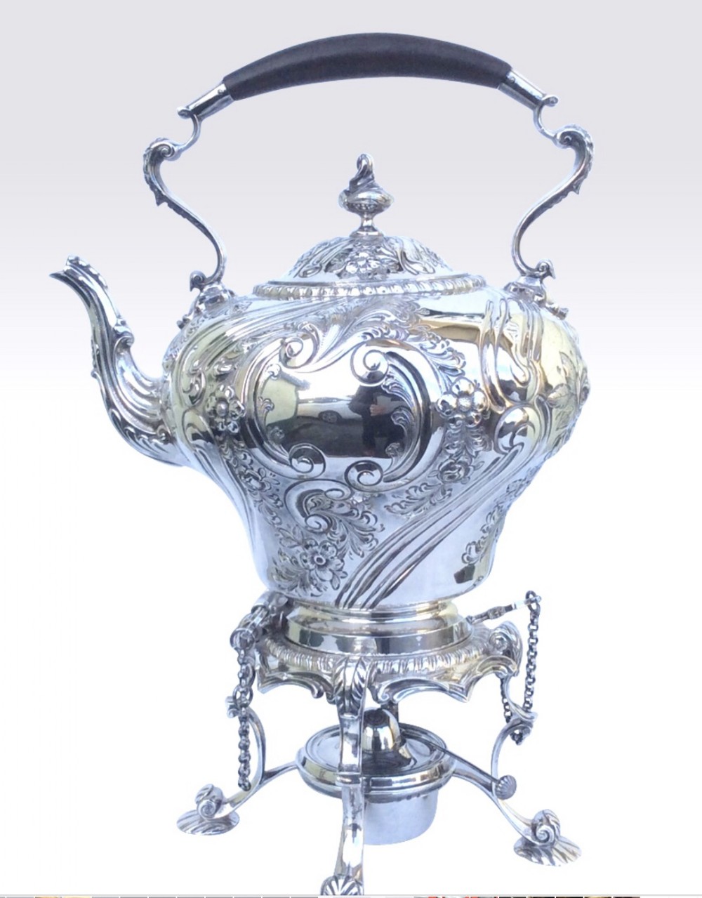 Antique Sterling Silver Spirit Kettle
