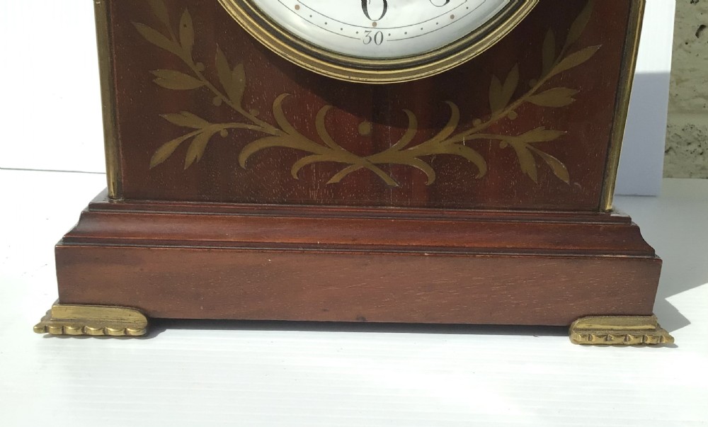 Antique Mahogany Bracket Mantel Clock  View X