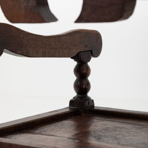 SOUTH YORKSHIRE 17TH CENTURY JOINED OAK ARMCHAIR - ADDITIONAL PHOTO 3