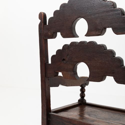 SOUTH YORKSHIRE 17TH CENTURY JOINED OAK ARMCHAIR - ADDITIONAL PHOTO 4
