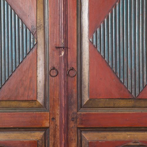 19TH CENTURY PAINTED BALTIC CUPBOARD - ADDITIONAL PHOTO 8