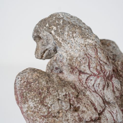 PAIR OF EARLY 20TH CENTURY STONEWARE GARDEN EAGLES - ADDITIONAL PHOTO 7