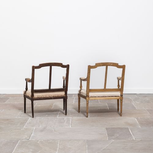 NEAR PAIR OF 19TH CENTURY SMALL BEDROOM CHAIRS - ADDITIONAL PHOTO 3