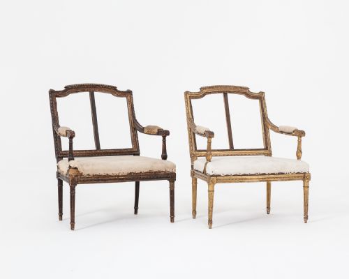 NEAR PAIR OF 19TH CENTURY SMALL BEDROOM CHAIRS - ADDITIONAL PHOTO 5