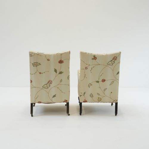 PAIR OF VICTORIAN CREWELWORK ARMCHAIRS - ADDITIONAL PHOTO 3