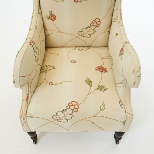 PAIR OF VICTORIAN CREWELWORK ARMCHAIRS - ADDITIONAL PHOTO 7
