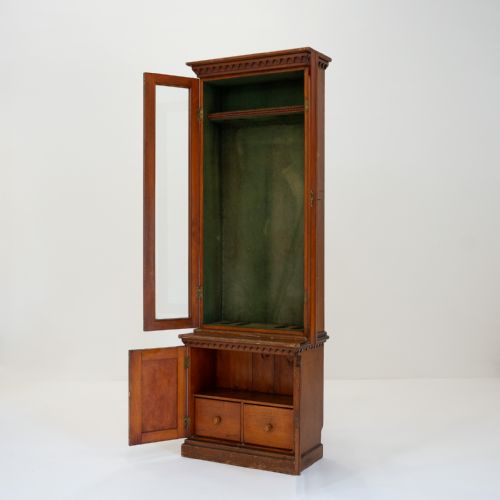 19TH CENTURY TWOPART GUN CABINET - ADDITIONAL PHOTO 9