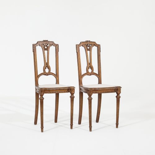 PAIR OF 19TH CENTURY CONTINENTAL GILT SIDE CHAIRS - ADDITIONAL PHOTO 1