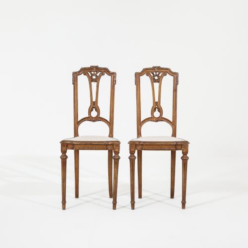 PAIR OF 19TH CENTURY CONTINENTAL GILT SIDE CHAIRS - ADDITIONAL PHOTO 2