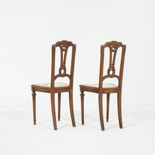 PAIR OF 19TH CENTURY CONTINENTAL GILT SIDE CHAIRS - ADDITIONAL PHOTO 3