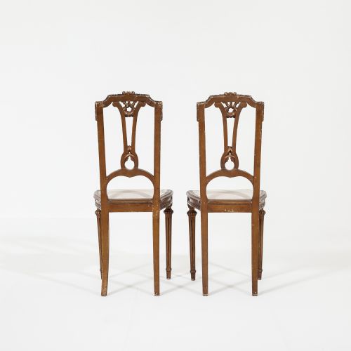 PAIR OF 19TH CENTURY CONTINENTAL GILT SIDE CHAIRS - ADDITIONAL PHOTO 4