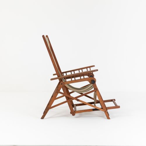 EARLY 20TH CENTURY FRENCH STEAMER DECK CHAIR - ADDITIONAL PHOTO 3