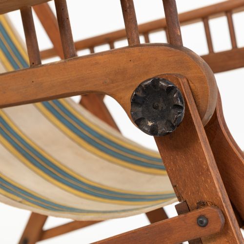 EARLY 20TH CENTURY FRENCH STEAMER DECK CHAIR - ADDITIONAL PHOTO 4