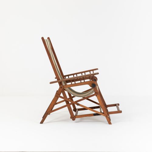 EARLY 20TH CENTURY FRENCH STEAMER DECK CHAIR - ADDITIONAL PHOTO 6