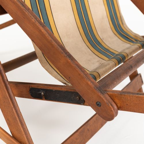 EARLY 20TH CENTURY FRENCH STEAMER DECK CHAIR - ADDITIONAL PHOTO 7