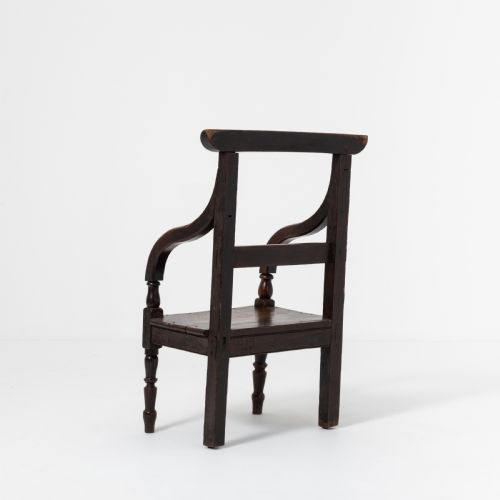 19TH CENTURY OAK AND ELM ARMCHAIR - ADDITIONAL PHOTO 5
