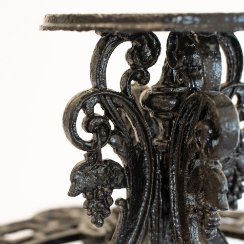 VICTORIAN BLACK CAST IRON THREE TIER PLANT STAND - ADDITIONAL PHOTO 6