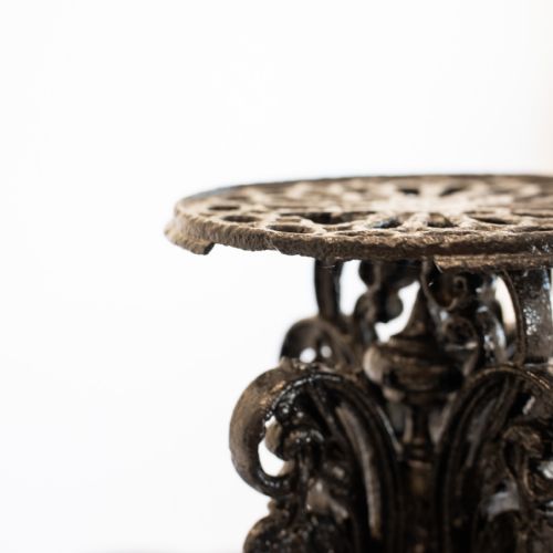 VICTORIAN BLACK CAST IRON THREE TIER PLANT STAND - ADDITIONAL PHOTO 7