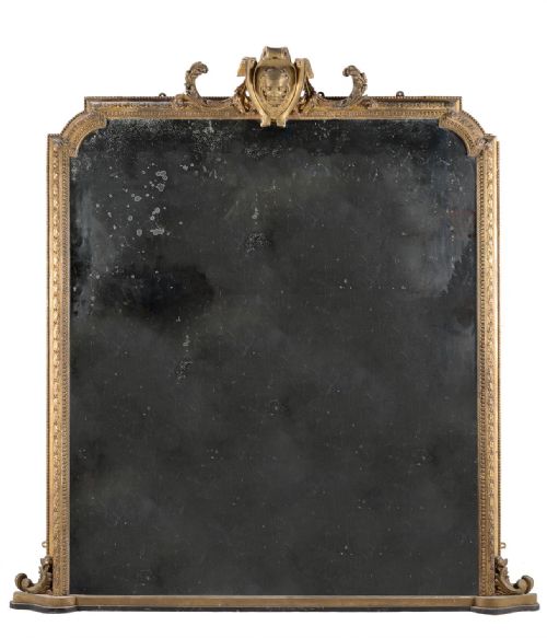 VERY LARGE VICTORIAN GILTWOOD MIRROR - ADDITIONAL PHOTO 7