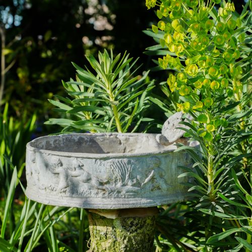 VICTORIAN LEAD PLANTER BIRD BATH - ADDITIONAL PHOTO 1