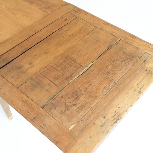 19TH CENTURY FRENCH DRAW LEAF PROVINCIAL FRUITWOOD FARMHOUSE TABLE - ADDITIONAL PHOTO 6
