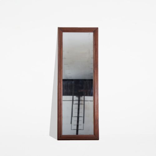 19TH CENTURY WALNUT FRAMED MIRROR