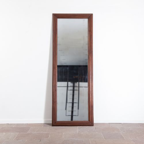 19TH CENTURY WALNUT FRAMED MIRROR - ADDITIONAL PHOTO 1