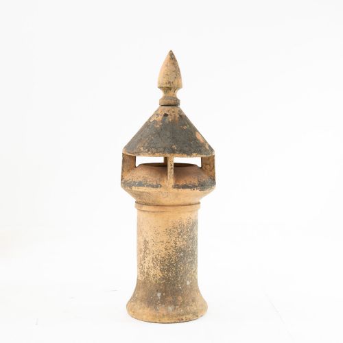 Late Victorian Terracotta "Exhaust Cowl" Chimney Pot by C. R. Stevens