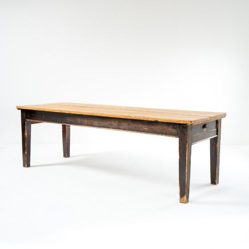 Victorian 8ft Antique English Pine Harvest Table