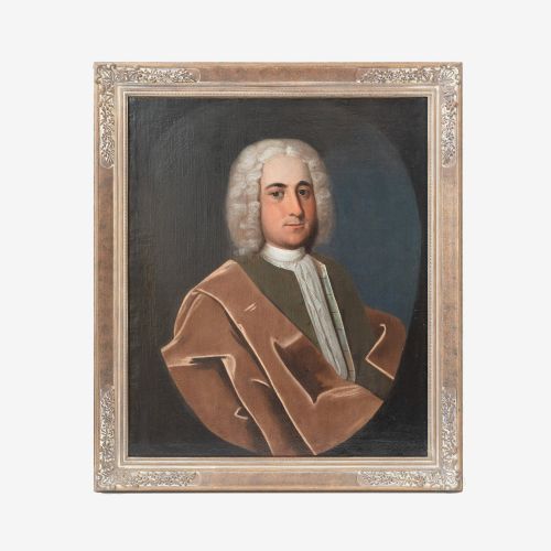 18th Century British School Oil on Canvas Portrait of a Gentleman