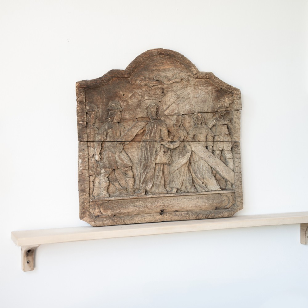 German carving of Christ on his way to Calvary. Circa 1800
