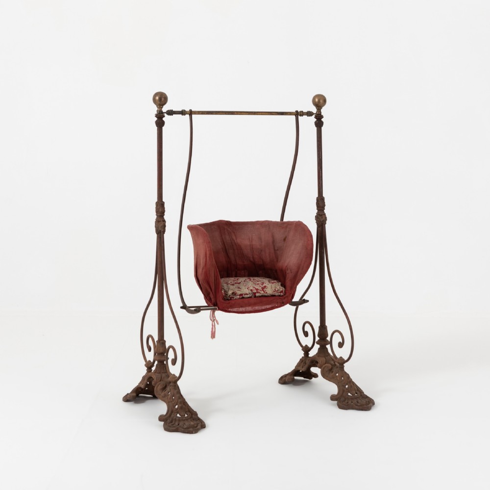 Victorian Cast Iron Ornate Child’s Swing