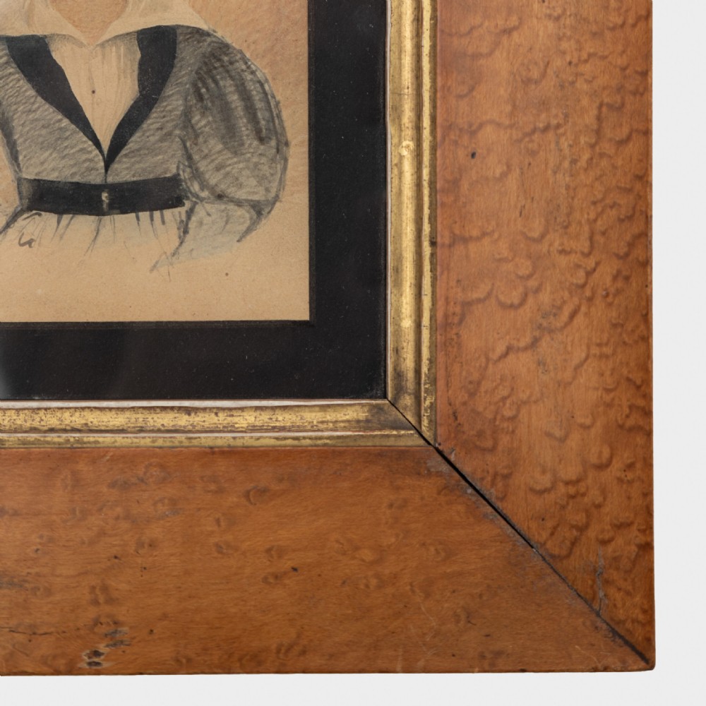 19th Century Watercolour Portrait View II