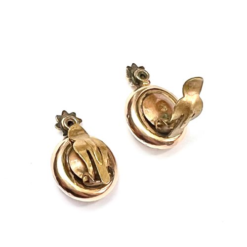VICTORIAN GOLDCASED STAR TARGET EAR CLIPS - ADDITIONAL PHOTO 3