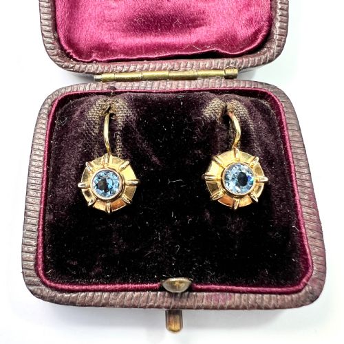 vintage kordes lichtenfels blue paste earrings - CATEGORY: ANTIQUE JEWELLERY - DATED 1960