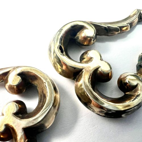 VICTORIAN 9CT GOLD CREOLE HOOP EARRINGS - ADDITIONAL PHOTO 4