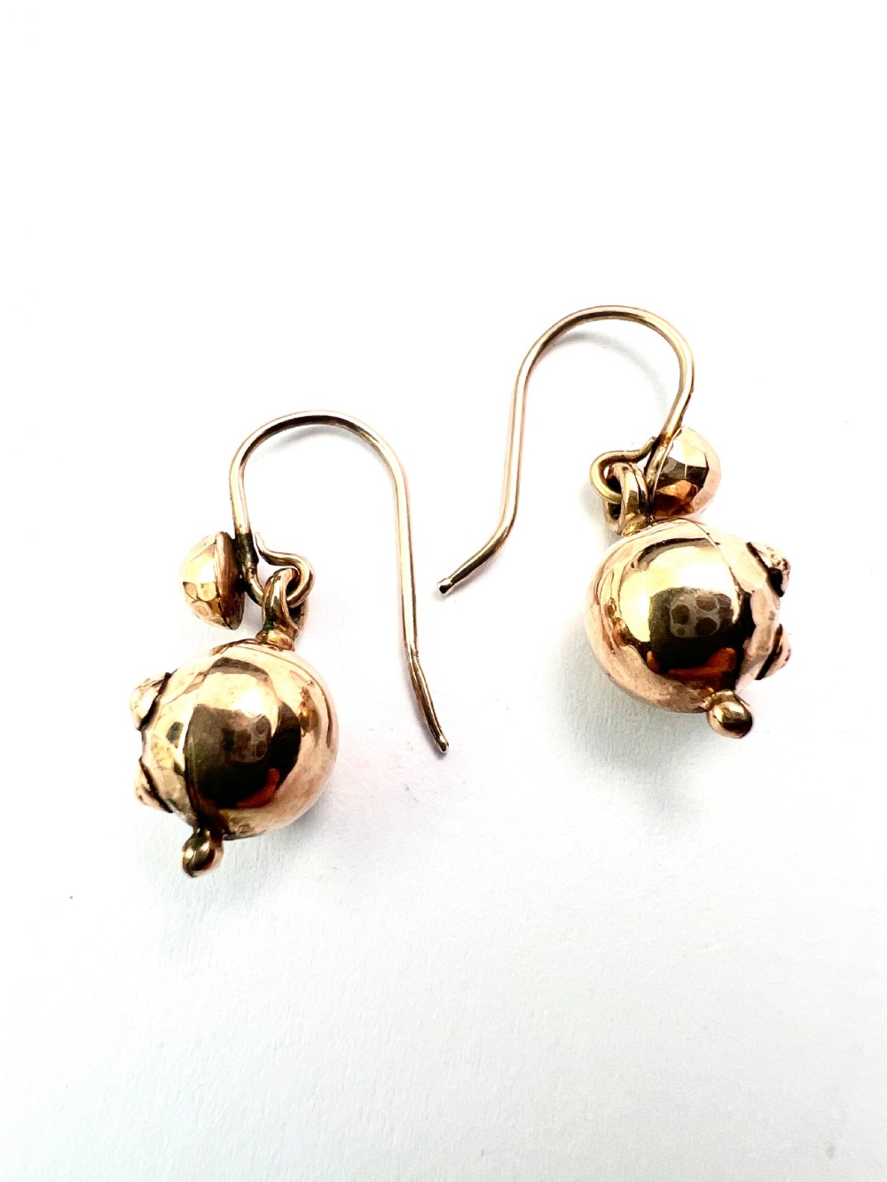 Victorian 9CT Gold Orb Drop Earrings View IV