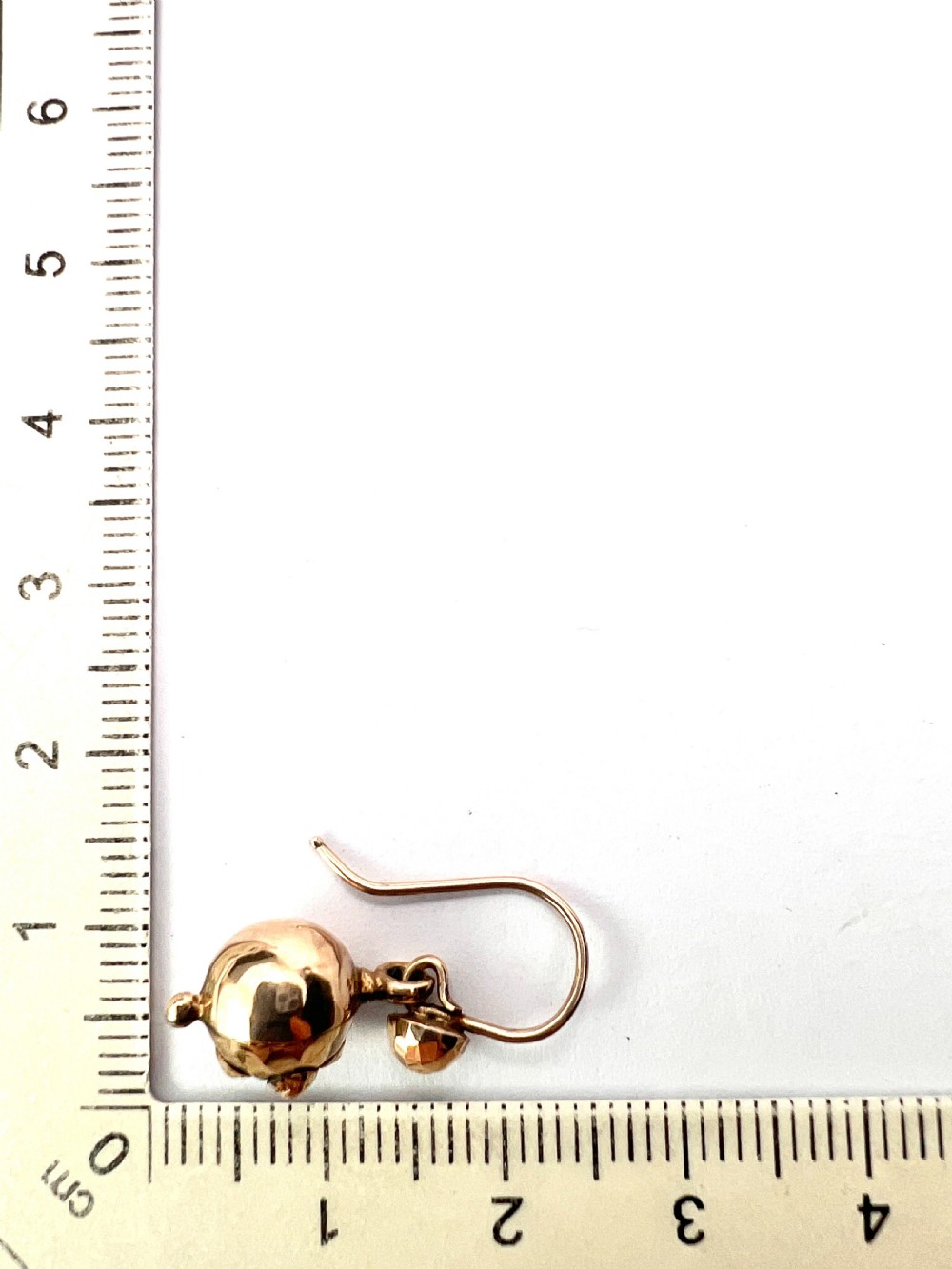 Victorian 9CT Gold Orb Drop Earrings View VII