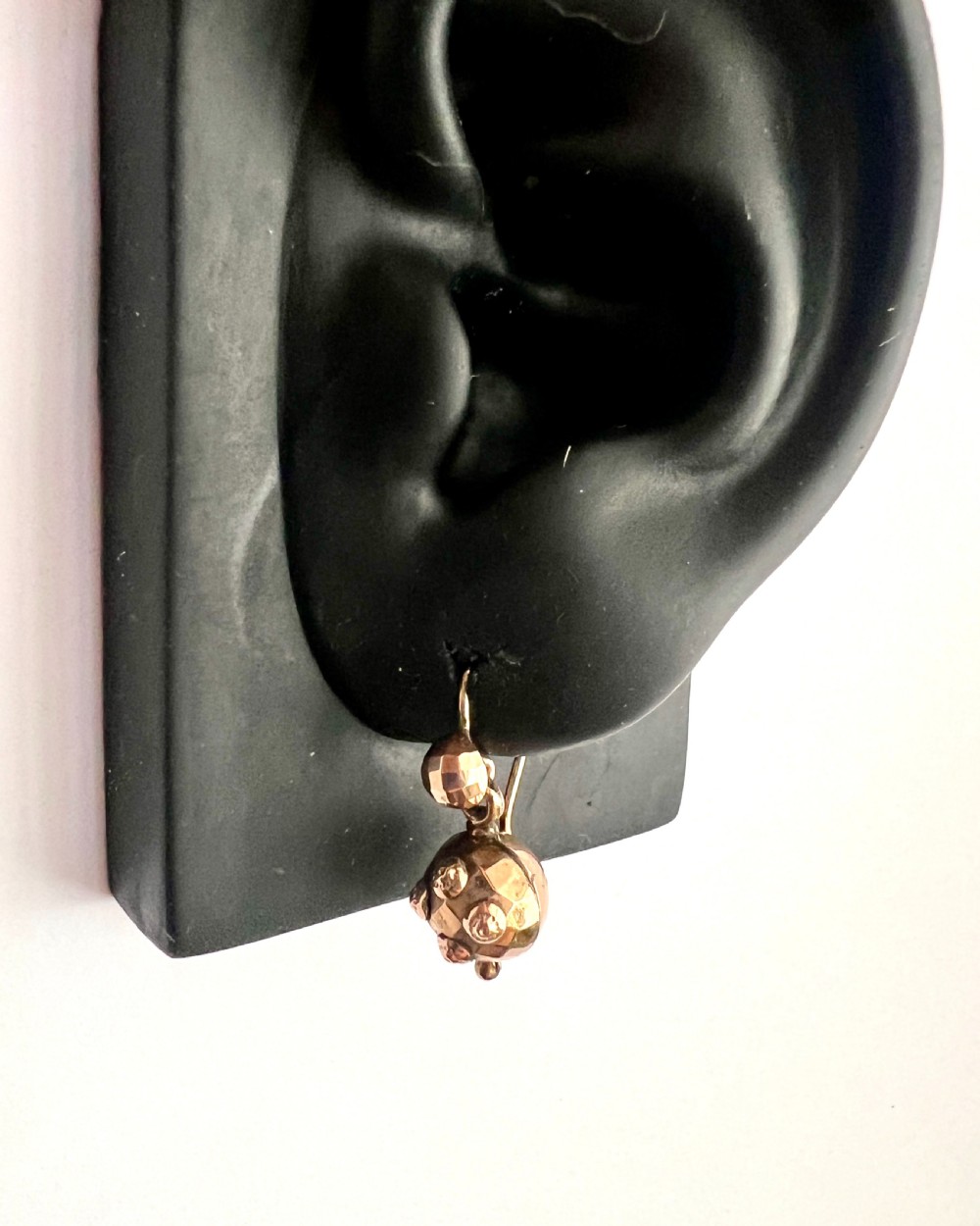 Victorian 9CT Gold Orb Drop Earrings View VIII