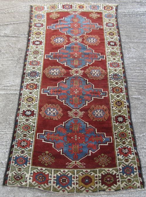 fig 1. ANTIQUE EAST ANATOLIAN TURKISH YURUK KURDISH LONG RUG.
