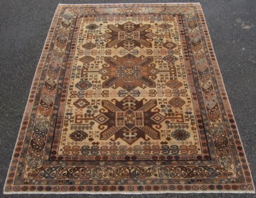 Antique Caucasian Armenian Erivan Rug. Warm Soft Colours.